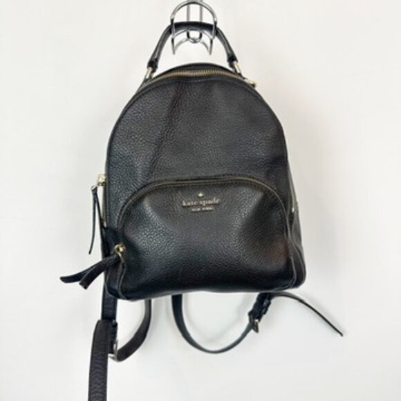 Kate Spade New York Jackson Medium Leather Backpack Black - Picture 1 of 6